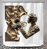 Harmonic Hues Shower Curtain